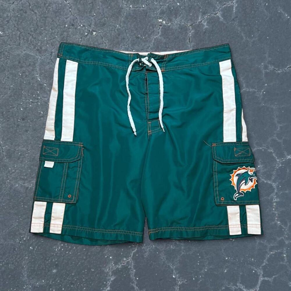 Nfl miami dolphins green swim shorts